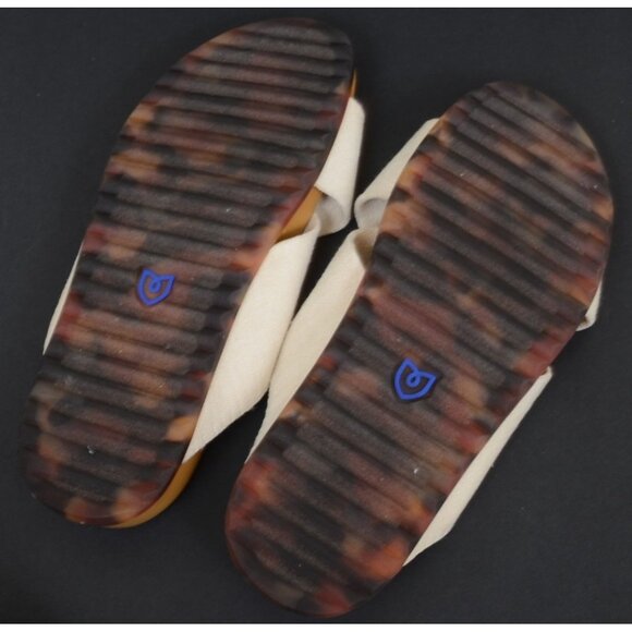 Rothy’s Women The Weekend Slide Sandals Oat Natural Breathable Hemp Size 9 Beach - Picture 10 of 11